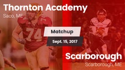 Matchup: Thornton Academy vs. Scarborough  2017