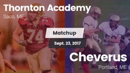 Matchup: Thornton Academy vs. Cheverus  2017