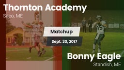 Matchup: Thornton Academy vs. Bonny Eagle  2017