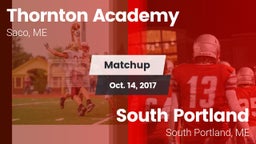 Matchup: Thornton Academy vs. South Portland  2017