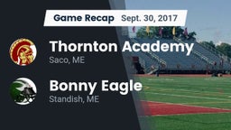 Recap: Thornton Academy vs. Bonny Eagle  2017