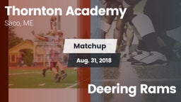 Matchup: Thornton Academy vs. Deering Rams 2018