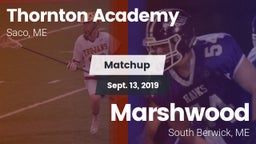 Matchup: Thornton Academy vs. Marshwood  2019