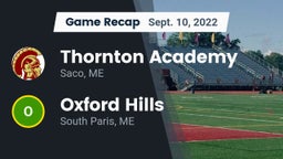 Recap: Thornton Academy vs. Oxford Hills  2022