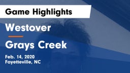 Westover  vs Grays Creek  Game Highlights - Feb. 14, 2020