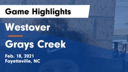 Westover  vs Grays Creek  Game Highlights - Feb. 18, 2021