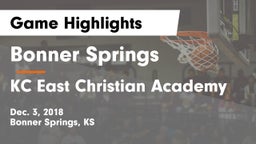 Bonner Springs  vs KC East Christian Academy Game Highlights - Dec. 3, 2018