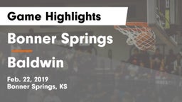 Bonner Springs  vs Baldwin  Game Highlights - Feb. 22, 2019
