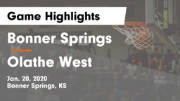 Bonner Springs  vs Olathe West   Game Highlights - Jan. 20, 2020