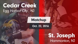 Matchup: Cedar Creek High vs. St. Joseph  2016