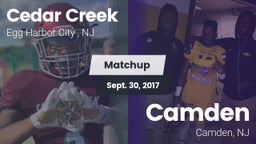 Matchup: Cedar Creek High vs. Camden  2017