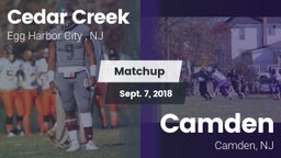 Matchup: Cedar Creek High vs. Camden  2018