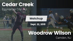 Matchup: Cedar Creek High vs. Woodrow Wilson  2018