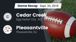 Recap: Cedar Creek  vs. Pleasantville  2018