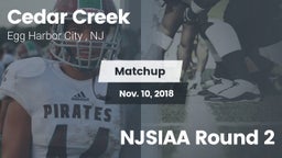 Matchup: Cedar Creek High vs. NJSIAA Round 2 2018
