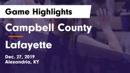 Campbell County  vs Lafayette  Game Highlights - Dec. 27, 2019