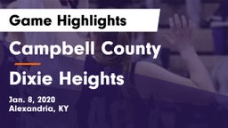 Campbell County  vs Dixie Heights  Game Highlights - Jan. 8, 2020