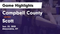 Campbell County  vs Scott Game Highlights - Jan. 23, 2020