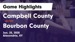 Campbell County  vs Bourbon County  Game Highlights - Jan. 25, 2020