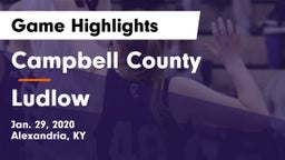 Campbell County  vs Ludlow  Game Highlights - Jan. 29, 2020