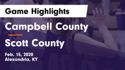 Campbell County  vs Scott County  Game Highlights - Feb. 15, 2020