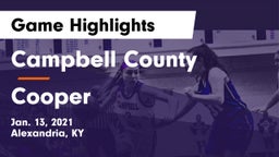 Campbell County  vs Cooper  Game Highlights - Jan. 13, 2021