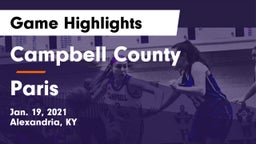 Campbell County  vs Paris  Game Highlights - Jan. 19, 2021
