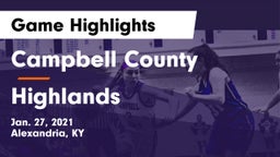 Campbell County  vs Highlands  Game Highlights - Jan. 27, 2021