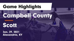 Campbell County  vs Scott  Game Highlights - Jan. 29, 2021