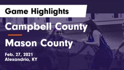 Campbell County  vs Mason County  Game Highlights - Feb. 27, 2021
