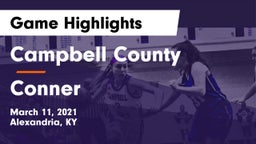 Campbell County  vs Conner  Game Highlights - March 11, 2021