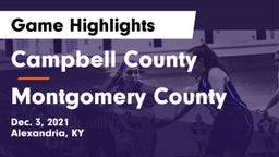 Campbell County  vs Montgomery County  Game Highlights - Dec. 3, 2021