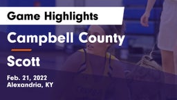Campbell County  vs Scott  Game Highlights - Feb. 21, 2022
