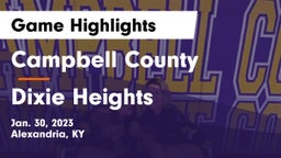 Campbell County  vs Dixie Heights  Game Highlights - Jan. 30, 2023