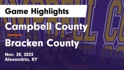 Campbell County  vs Bracken County Game Highlights - Nov. 28, 2023
