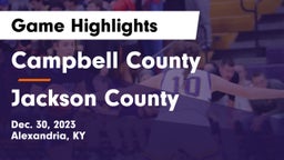 Campbell County  vs Jackson County Game Highlights - Dec. 30, 2023