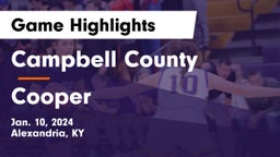 Campbell County  vs Cooper  Game Highlights - Jan. 10, 2024