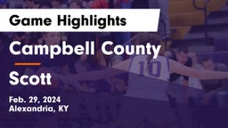 Campbell County  vs Scott  Game Highlights - Feb. 29, 2024