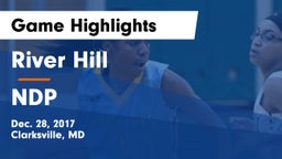 River Hill  vs NDP Game Highlights - Dec. 28, 2017