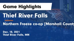 Thief River Falls  vs Northern Freeze co-op [Marshall County Central/Tri-County]  Game Highlights - Dec. 18, 2021