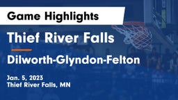 Thief River Falls  vs Dilworth-Glyndon-Felton  Game Highlights - Jan. 5, 2023