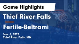Thief River Falls  vs Fertile-Beltrami  Game Highlights - Jan. 6, 2023