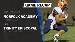 Recap: Norfolk Academy vs. Trinity Episcopal  2016