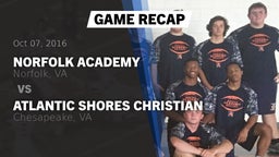 Recap: Norfolk Academy vs. Atlantic Shores Christian  2016