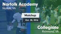Matchup: Norfolk Academy vs. Collegiate  2016