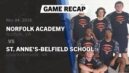 Recap: Norfolk Academy vs. St. Anne's-Belfield School 2016