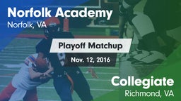 Matchup: Norfolk Academy vs. Collegiate  2016