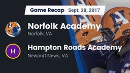 Recap: Norfolk Academy vs. Hampton Roads Academy  2017