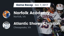 Recap: Norfolk Academy vs. Atlantic Shores Christian  2017