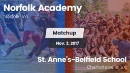 Matchup: Norfolk Academy vs. St. Anne's-Belfield School 2017